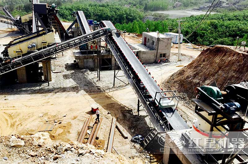 湖南長沙日產300噸花崗巖的砂石線