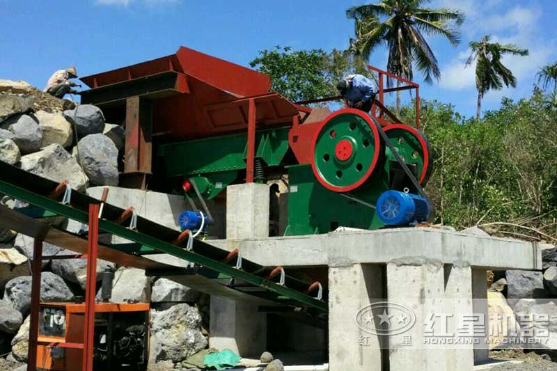 小型顎破機現場