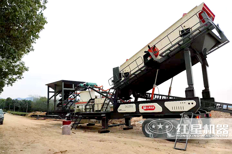 移動式制砂機安裝現場