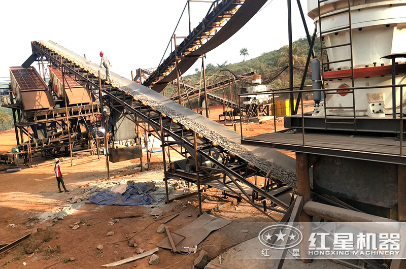固定式制砂生產線現場