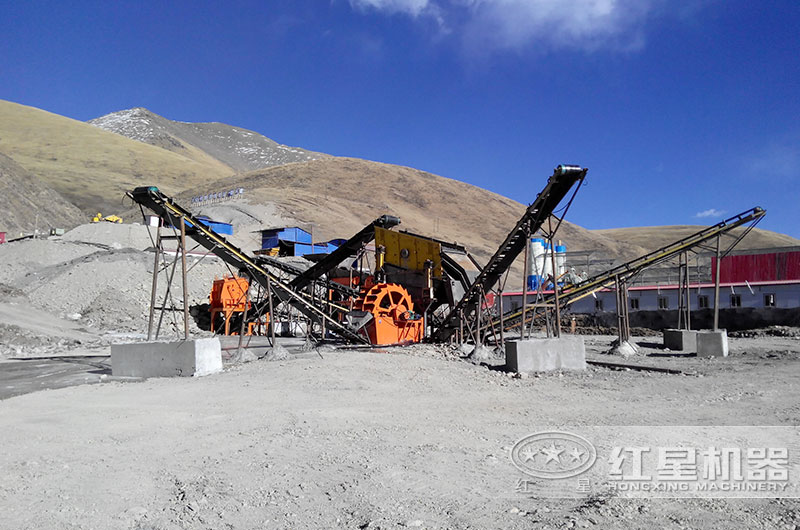 用戶投資的大型制砂洗砂現場