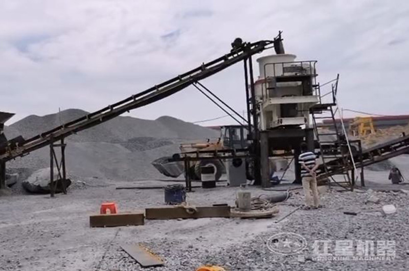 河南河卵石制砂機應用現(xiàn)場