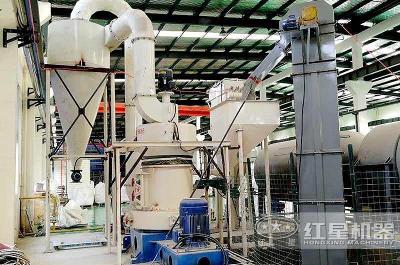 全套石英砂磨粉設備現場展示