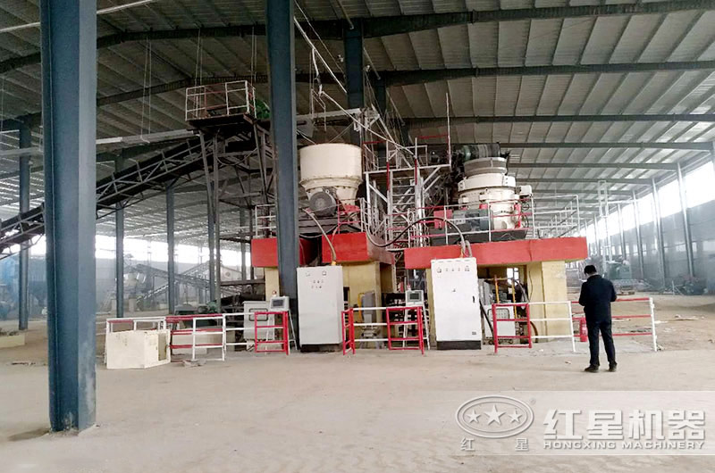 固定式碎石生產線作業現場